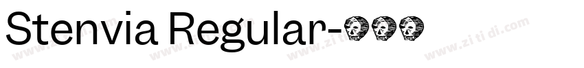 Stenvia Regular字体转换